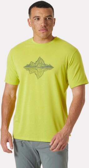 Helly Hansen Menn Skog Recycled Graphic T skjorte Grønn XL