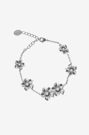 IOAKU Armbånd LA Fleur Thin Bracelet Gold Stainless Steel Sølv