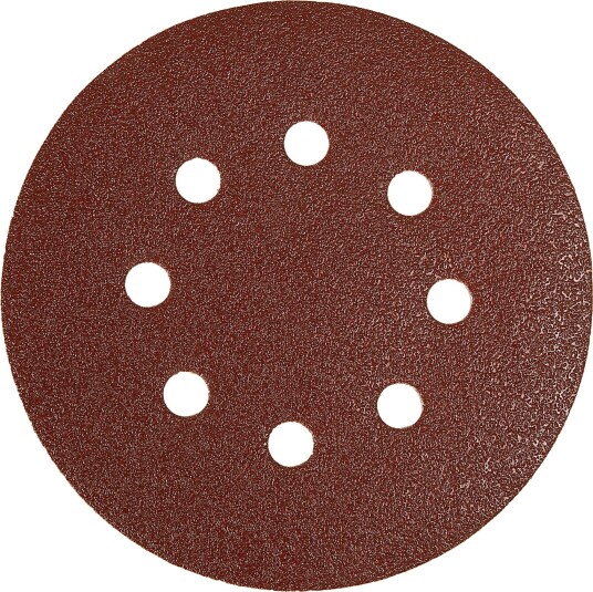 Mirka Abrasive Red grip, 125 mm sliprondell m. 8 huller, P180, 20 stk./pk.