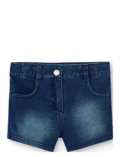Boboli Fleece Denim Shorts Blue 122