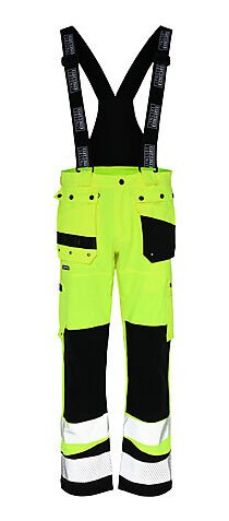 Lyngsøe Rainwear As skallbukse med seler gulsort str m