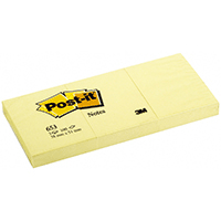 Post-it 653, 38 x 51 mm, 12 stk.