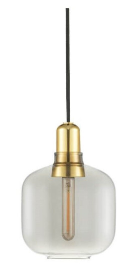 Normann Copenhagen Amp Taklampe Liten Røykfarget/Messing Normann Copenhagen Amp Taklampe Liten Røykfarget/Messing
