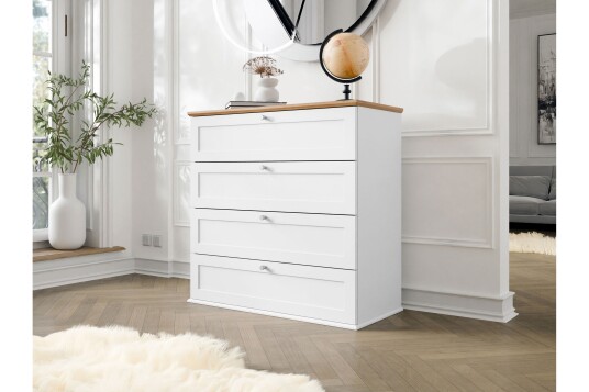 Kommode Hammerdal 92 cm Hvit/Eik