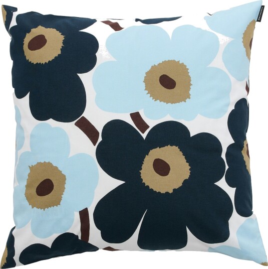 Pieni Unikko Putetrekk 50x50 cm Mørkebrun / Blueberry Pieni Unikko Putetrekk 50x50 cm Mørkebrun / Blueberry