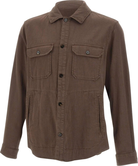 Woolrich Herre Skjorter Brun 2XL,