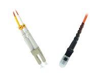 MicroConnect Nettverkskabel - LC/PC-multimodus (hann) til MT-RJ/PC-multimodus (hann) - 1 m - fiberoptisk - 50 / 125 mikroner - OM3 - oransje MicroConnect Nettverkskabel - LC/PC-multimodus (hann) til MT-RJ/PC-multimodus (hann) - 1 m - fiberoptisk - 50 / 125 mikroner - OM3 - oransje