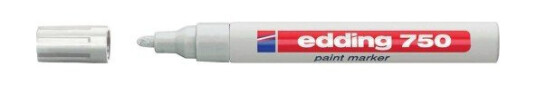 Edding 750 Permanent Markeringstusj Hvit 2-4 Mm for Stål Edding 750 Permanent Markeringstusj Hvit 2-4 Mm for Stål