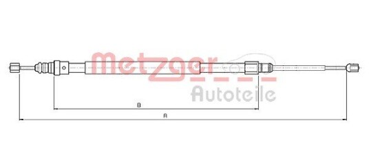 Metzger Tautrekk parkeringsbrems METZGER 10.6686