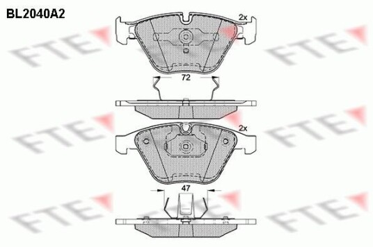 Bremseklosser FTE 9010626 Bremseklosser FTE 9010626