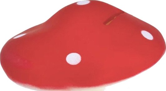 Heico Almond Sopp Sparebøsse Rød 11 cm