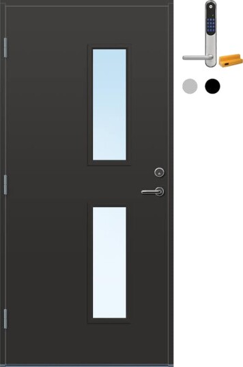 Ytterdør Bygg1 Stange med Yale Doorman Classic Home