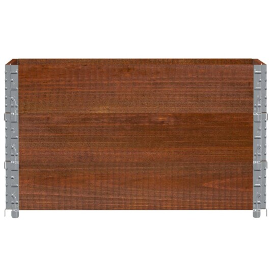 Pallekarmer 3 stk brun 100x50 cm heltre furu