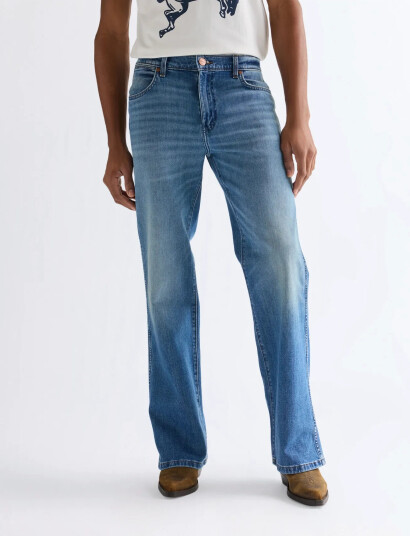 Wrangler Loose Boot   Blue   36 x 32
