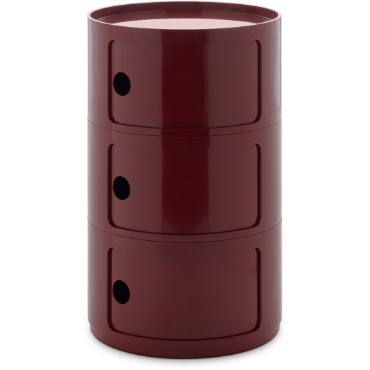 Kartell Componibili New Big Oppbevaring Med 3 Rom Vinrød Kartell Componibili New Big Oppbevaring Med 3 Rom Vinrød