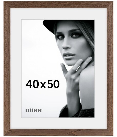 DÃRR Eik Billedramme i EgetrÃ¦ Flat 40x50cm MÃ¸rkebrun
