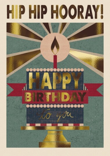 Kort Poster Print Cake And Candle