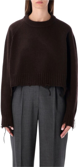LOW Classic Dame Strikkevarer Brun S,