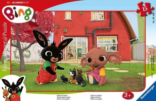 Ravensburger Puslespill Bing I Ramme 15 Brikker Fra 3 År