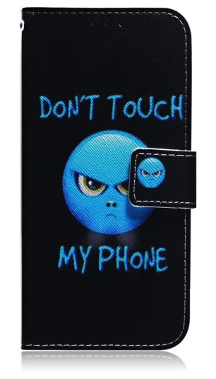 INCOVER Google Pixel 6 Pro Deksel i Kunstskinn med Lommebok og Trykk - "Don't Touch My Phone"