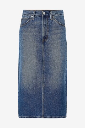 Levi's Denim skjørt HR Back Slit Skirt Blå