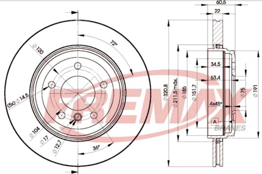 Bremseskive FREMAX BD-6073