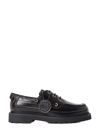 Tommy Jeans Archive 01 Boat Shoe Lthr Black 40