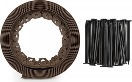 Bradas med EASY BORDER plenkant - 40mm brun