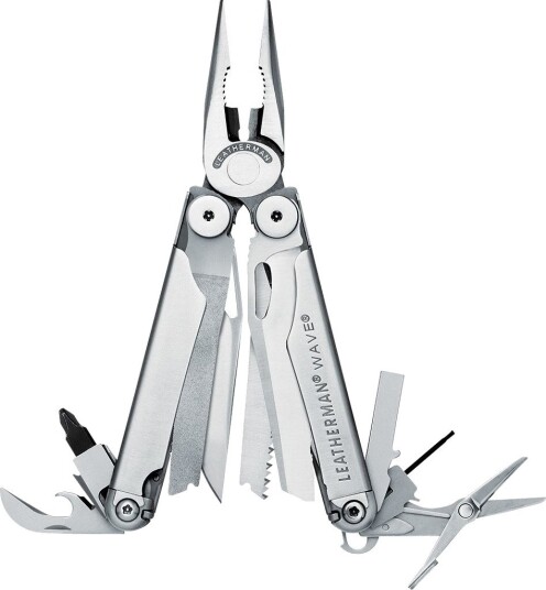 Leatherman Multiverktøy Wave Plus 18 Funksjoner Nylonhylster