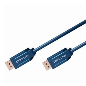 CLICKTRONIC DisplayPort Cable. M/M. Blue. 7.5m  Factory Sealed