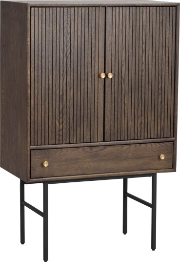 Rowico Home Clearbrook kabinett Eik/svart 125 x 79 cm Brun