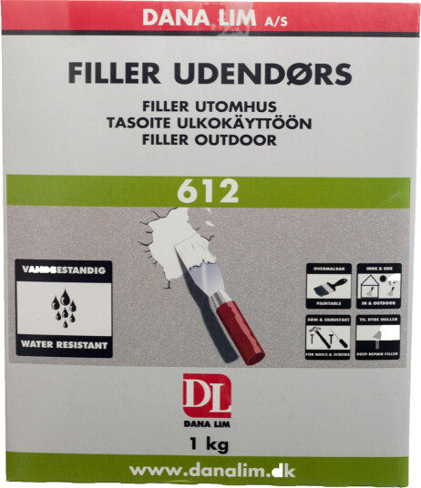 FILLER 612 UTENDØRS PULVERSPARKEL 2,5 KG