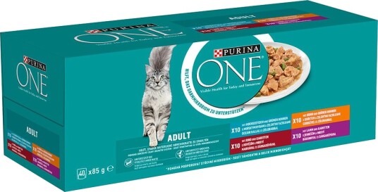 Purina One Våtfôr Adult Mixpakke One Blandet Utvalg 40 X 85 G