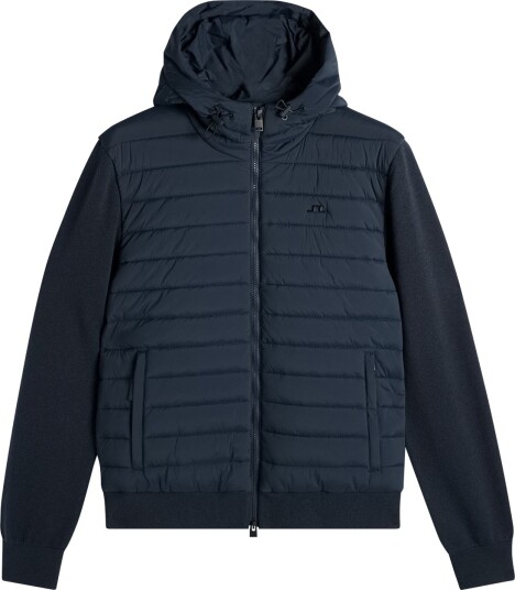 J. Lindeberg Thaden Knit Hood Hybrid Jacket Navy M