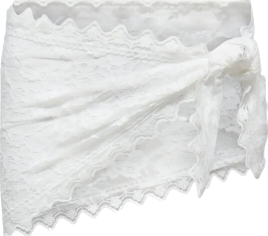 Kids Only Kogsafira Lace Scarf Wvn   White   ONE SIZE