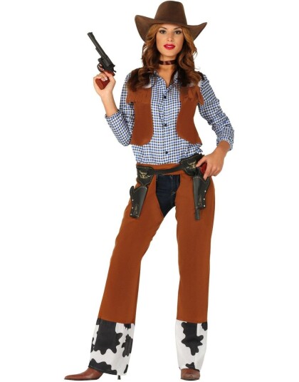 Ville Vesten Cowgirl Damekostyme L