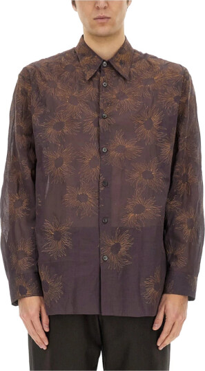 Dries Van Noten Herre Skjorter Rød M,