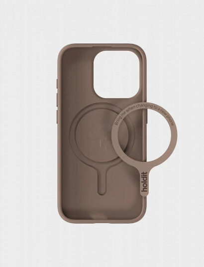 Holdit Soft Magsafe Case Mocha Brown   Brown   IPHONE 15PRO