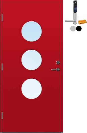 Ytterdør Bygg1 Hvaler med Yale Doorman Classic Home