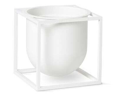 Audo Copenhagen Kubus blomsterpotte 14 cm Hvit
