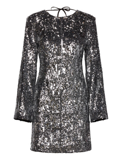 MAUD Sandra Sequin Dress Silver 36