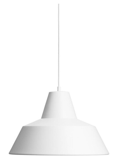 Made By Hand Verkstedslampe Taklampe Matt Hvit W1