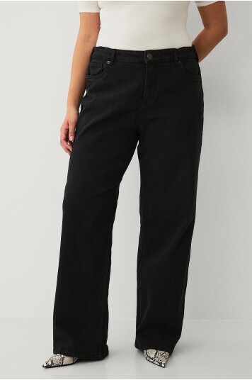 Zizzi Jeans jLiva Wide Svart