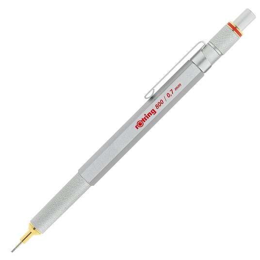 Rotring rOtring 8 Mechanical Pencil  .7 mm  Sølv Metal Barrel