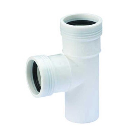 Wavin Wafix 32mm Grenrør 88,5° PP Hvit for Avløp
