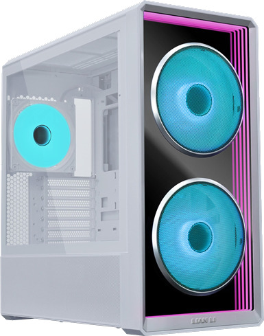 Lian Li Lancool 217 Infinity Miditower Kabinett Hvit Lian Li Lancool 217 Infinity Miditower Kabinett Hvit