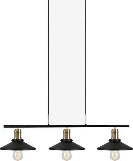 Globen Lighting Pendel Disc 3 lamper Svart Takpendler