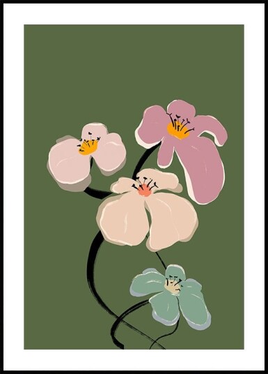 Blooming Graceful Plakat Plakat / 50x70cm