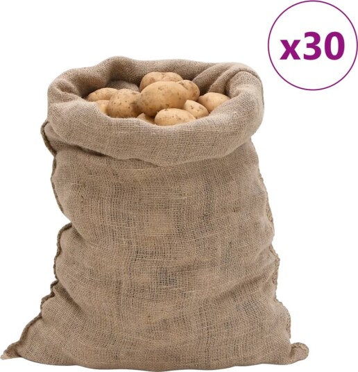  Jutesekker 30 stk 60x105 cm 100% jute 220 gsm 155805