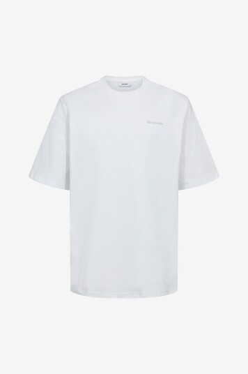 Resteröds T skjorte Mid Sleeve Logo Tee Hvit
